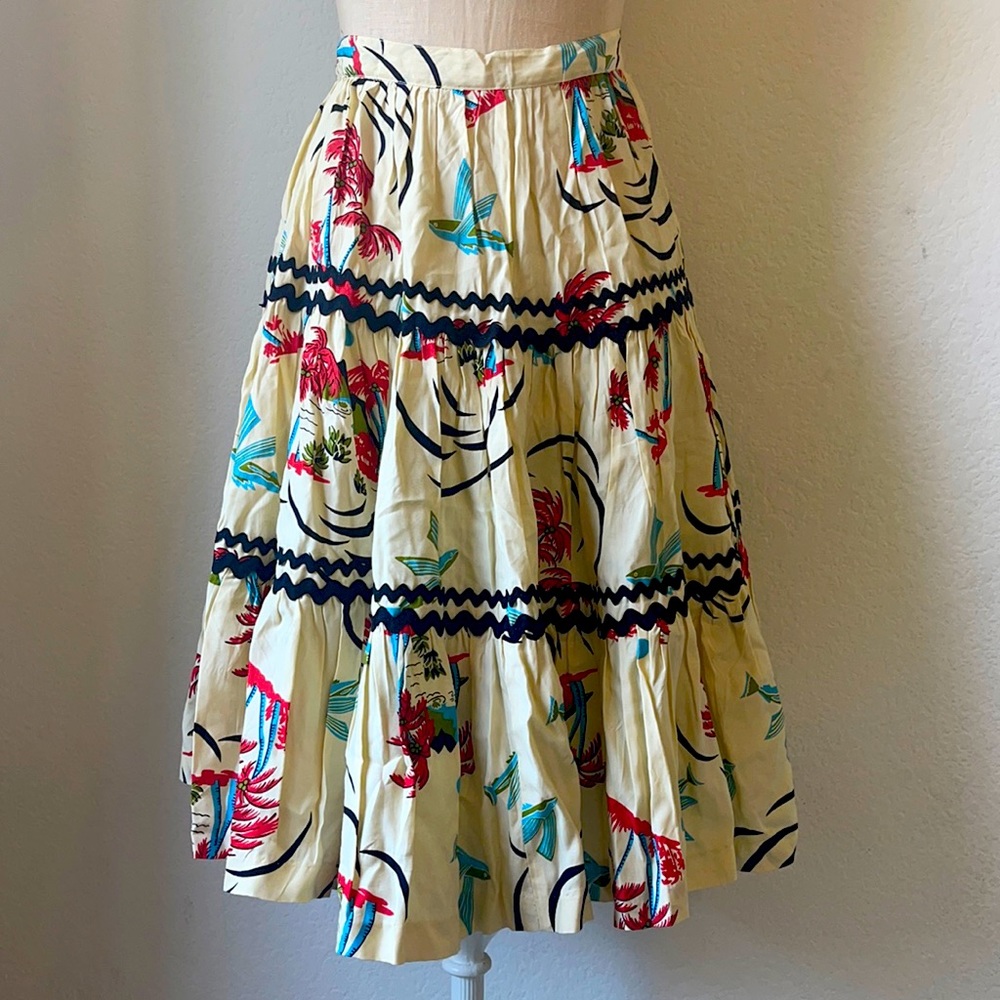 Vintage 80s Reminiscence 50s inspired skirt